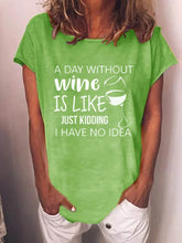 Load image into Gallery viewer, Letter Print Casual Loose Top Round Neck Short Sleeve T-shirt
