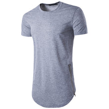 Load image into Gallery viewer, Men&#39;S Street Style Double Zipper Long Round Neck T-Shirt