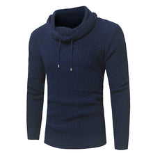 Load image into Gallery viewer, Men&#39;S Hat Rope Pile Collar Pullover Slim-Fit Knit Sweater