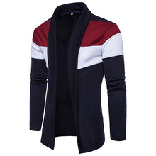 Load image into Gallery viewer, Men&#39;S Fashion Trend Color Contrast Sweater Cardigan Jacket