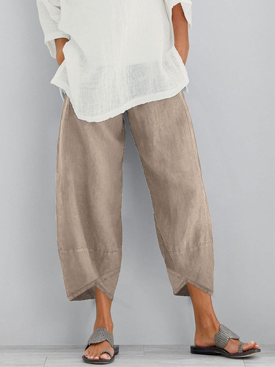 Women's Solid Color Simple Loose Casual Pants