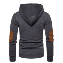 Load image into Gallery viewer, Men&#39;S Suede Color Matching Hooded Sweater Jacket