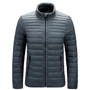 Men'S Cotton-Padded Jacket Youth All-Match Fashion Light Padded Jacket