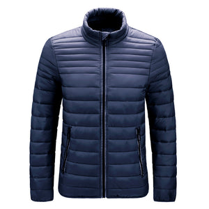 Men'S Cotton-Padded Jacket Youth All-Match Fashion Light Padded Jacket