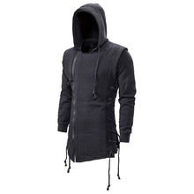 Load image into Gallery viewer, Men&#39;S Dark Hooded Loose Coat