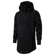 Load image into Gallery viewer, Men&#39;S Hoodie Dark Mid-Length Hooded Loose Coat