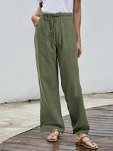 Load image into Gallery viewer, Women&#39;s Solid Color Simple Loose Pants Casual Trousers with Pockets