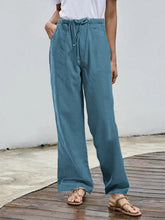 Load image into Gallery viewer, Women&#39;s Solid Color Simple Loose Pants Casual Trousers with Pockets