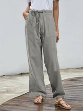 Load image into Gallery viewer, Women&#39;s Solid Color Simple Loose Pants Casual Trousers with Pockets