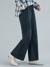 Load image into Gallery viewer, Women&#39;s Solid Color Wide Leg Pants Loose Trousers