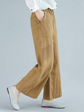 Load image into Gallery viewer, Women&#39;s Solid Color Wide Leg Pants Loose Trousers