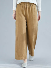 Load image into Gallery viewer, Women&#39;s Solid Color Wide Leg Pants Loose Trousers