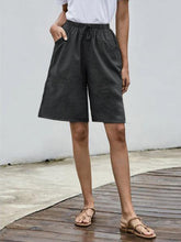 Load image into Gallery viewer, Women's Fashion Solid Color High Waist Casual Loose Shorts