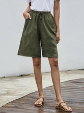 Load image into Gallery viewer, Women's Fashion Solid Color High Waist Casual Loose Shorts