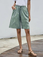 Load image into Gallery viewer, Women's Fashion Solid Color High Waist Casual Loose Shorts