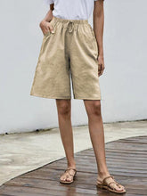 Load image into Gallery viewer, Women's Fashion Solid Color High Waist Casual Loose Shorts