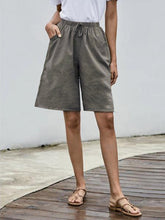 Load image into Gallery viewer, Women's Fashion Solid Color High Waist Casual Loose Shorts