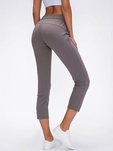 Drawstring Stretch Slim Fit Yoga Sports Casual Pants