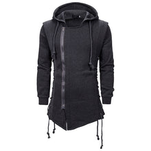 Load image into Gallery viewer, Men&#39;S Dark Hooded Loose Coat