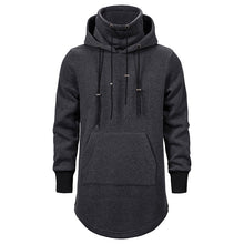 Load image into Gallery viewer, Men&#39;S Hoodie Dark Mid-Length Hooded Loose Coat