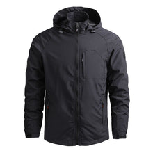 Load image into Gallery viewer, Zipper Pocket Loose Cotton Hooded Men&#39;S Jacket