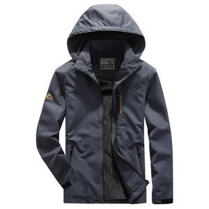 Men'S Spring And Autumn Outdoor Sports Leisure Hooded Jacket