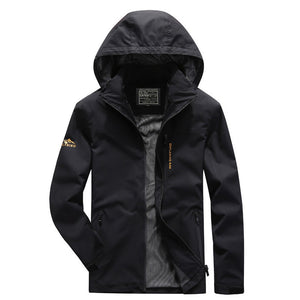 Men'S Spring And Autumn Outdoor Sports Leisure Hooded Jacket