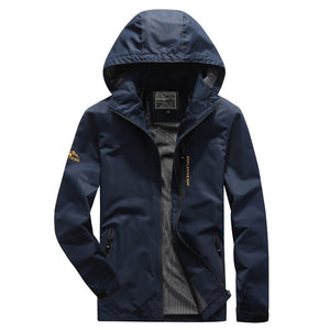 Men'S Spring And Autumn Outdoor Sports Leisure Hooded Jacket