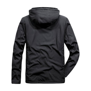 Men'S Hooded Velvet Warm And Breathable Comfortable Cotton Jacket