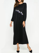 Load image into Gallery viewer, Women&#39;S Heavy Industry Embroidered Big Loose Long Sleeve Dress