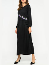 Load image into Gallery viewer, Women&#39;S Heavy Industry Embroidered Big Loose Long Sleeve Dress