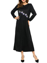 Load image into Gallery viewer, Women&#39;S Heavy Industry Embroidered Big Loose Long Sleeve Dress