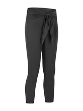 Load image into Gallery viewer, Fashion Strap Sports Stretch Slim Yoga Cropped Pants