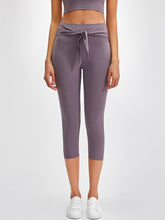 Load image into Gallery viewer, Fashion Strap Sports Stretch Slim Yoga Cropped Pants