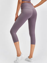 Load image into Gallery viewer, Fashion Strap Sports Stretch Slim Yoga Cropped Pants