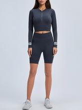 Load image into Gallery viewer, Yoga Sports Tight-Fitting Breathable Long-Sleeved Shorts Suit