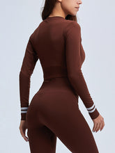 Load image into Gallery viewer, Yoga Sports Tight-Fitting Breathable Long-Sleeved Shorts Suit