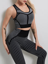 Load image into Gallery viewer, Sports Fitness Vest High Waist Yoga Suit