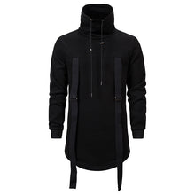 Load image into Gallery viewer, Men&#39;S High Collar Dark Long Loose Coat