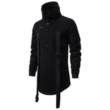 Load image into Gallery viewer, Men&#39;S High Collar Dark Long Loose Coat