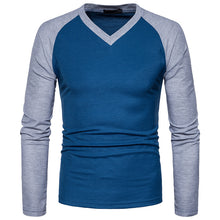 Load image into Gallery viewer, Fashion V-Neck Raglan Sleeve Long Sleeve T-Shirt