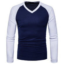 Load image into Gallery viewer, Fashion V-Neck Raglan Sleeve Long Sleeve T-Shirt