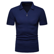 Load image into Gallery viewer, Men&#39;S V-Neck Loose European Size Short Sleeve POLO Shirt