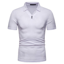 Load image into Gallery viewer, Men&#39;S V-Neck Loose European Size Short Sleeve POLO Shirt