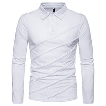 Load image into Gallery viewer, Men&#39;S Stitching Long-Sleeved Plus Size Lapel POLO Shirt