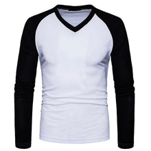 Load image into Gallery viewer, Fashion V-Neck Raglan Sleeve Long Sleeve T-Shirt