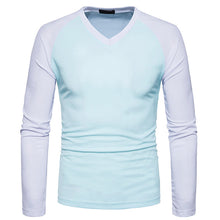 Load image into Gallery viewer, Fashion V-Neck Raglan Sleeve Long Sleeve T-Shirt