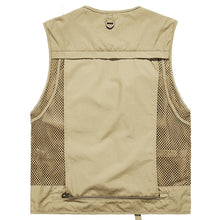 Load image into Gallery viewer, Men&#39;S Outdoor Leisure Multi-Pocket Quick-Drying Mesh Vest