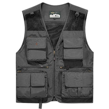 Load image into Gallery viewer, Men&#39;S Outdoor Leisure Multi-Pocket Quick-Drying Mesh Vest