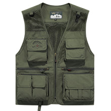 Load image into Gallery viewer, Men&#39;S Outdoor Leisure Multi-Pocket Quick-Drying Mesh Vest